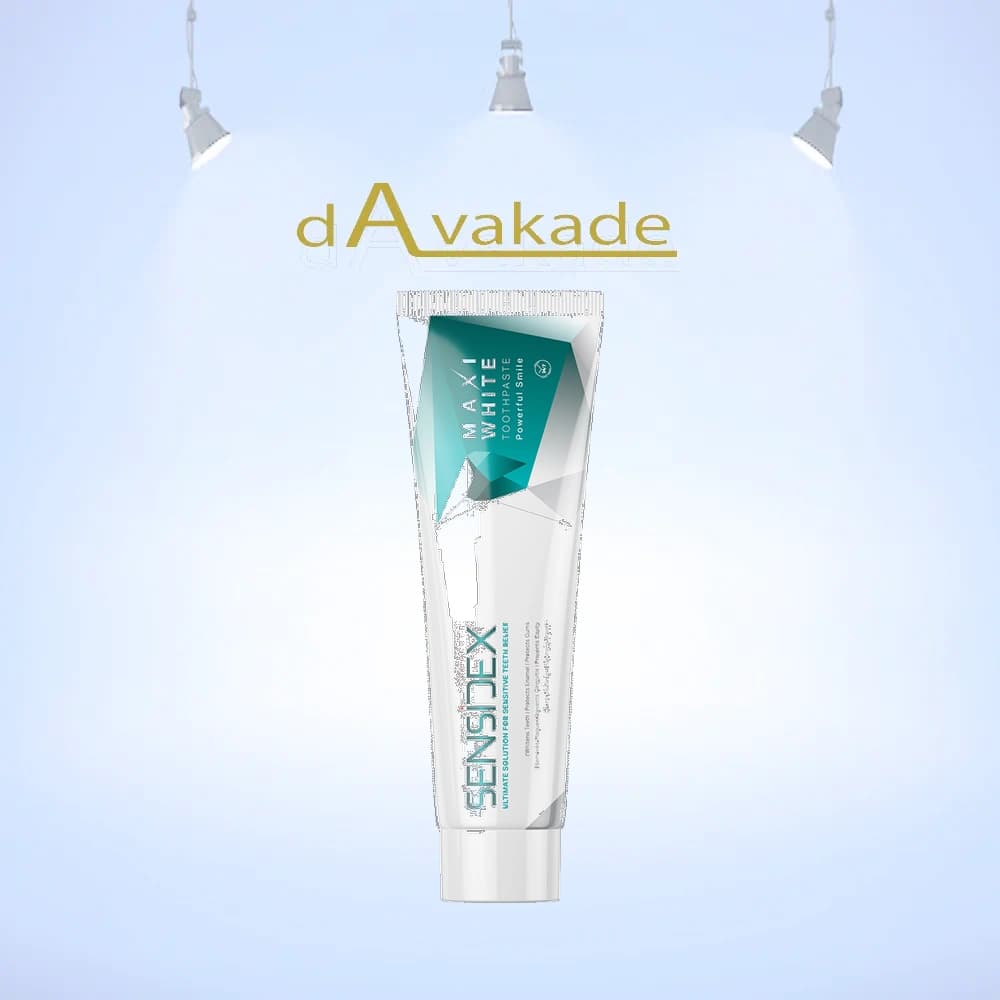 خمیر دندان ضد حساسیت و سفیدکننده قوی دندان MAXI-WHITE سنسیدکس SENSIDEX حجم 130