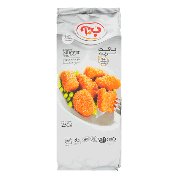 ب آ ناگت %70 مرغ 250 گرم