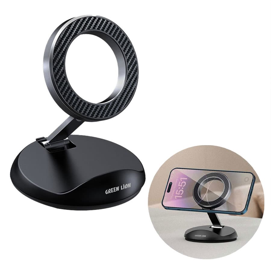 هولدر مگ سیف رو میزی و ماشین گرین لاین Green Lion Magfix Car Phone Holder — تصویر ۲
