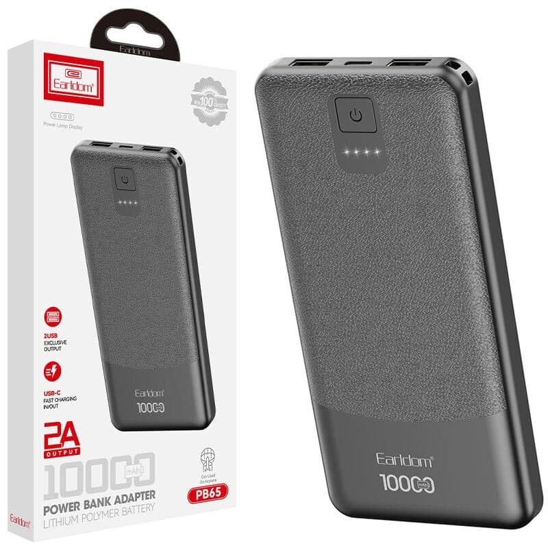 پاور بانک ارلدام ET-PB65 10W ظرفیت 10000 میلی آمپر ساعت — تصویر ۲