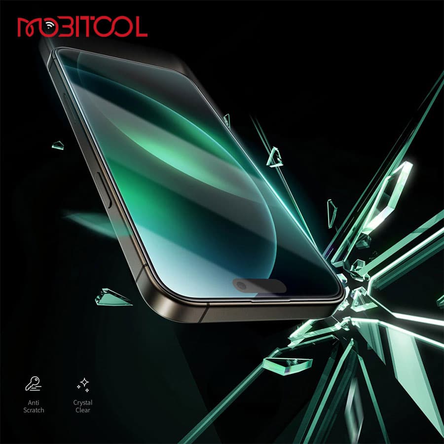 گلس شفاف گرین آیفون 16 Green Lion 9H Steve HD Glass iPhone 16 Normal — تصویر ۵