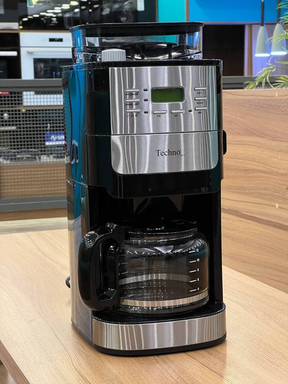 قهوه ساز با آسیاب تکنو مدل TE-825 — تصویر ۳