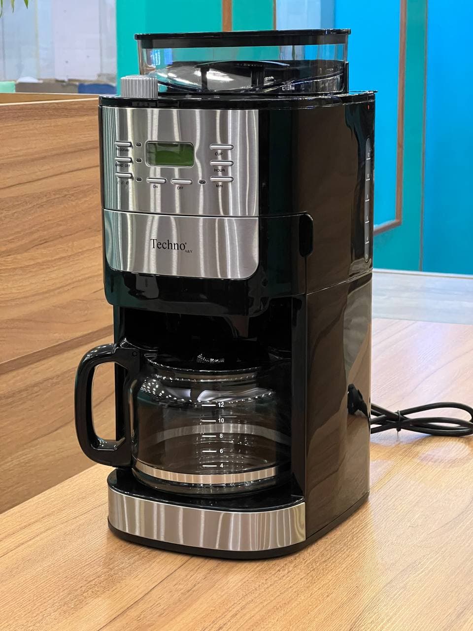 قهوه ساز با آسیاب تکنو مدل TE-825 — تصویر ۶