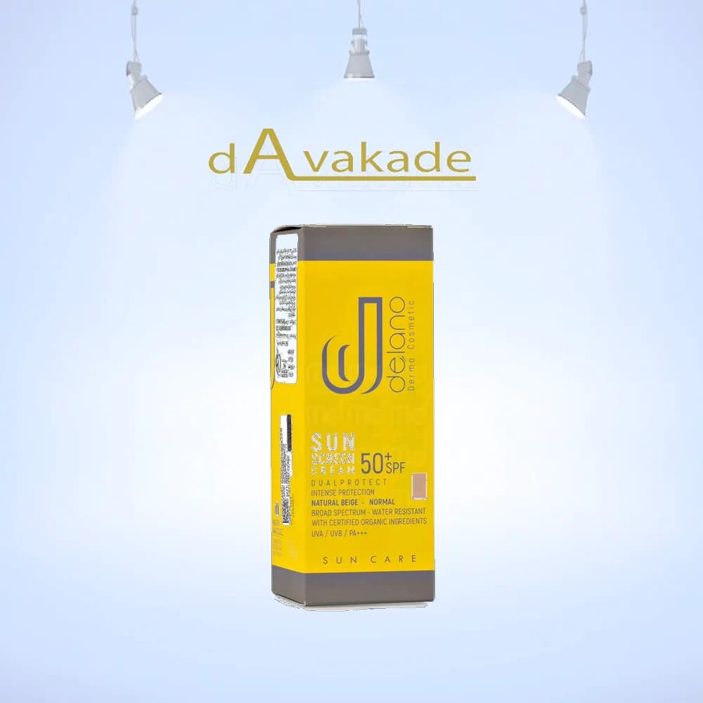 کرم ضدآفتاب پوست نرمال DELANO SPF 50 بژ روشن
