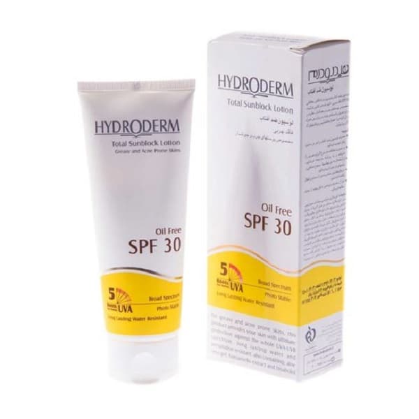 کرم ضد آفتاب فاقد چربی SPF30 هیدرودرم مخصوص پوست چرب و جوش دار (75 میل) — تصویر ۲