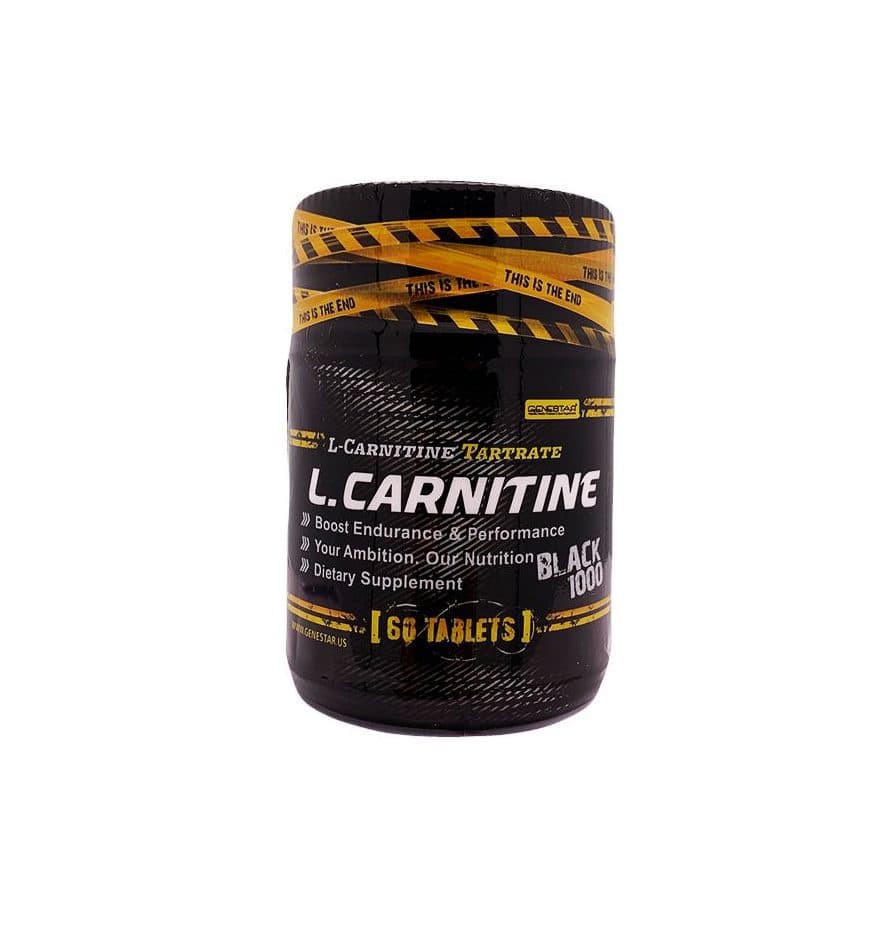 قرص ال کارنیتین تارترات بلک 1000 ژن استار 60 عددی