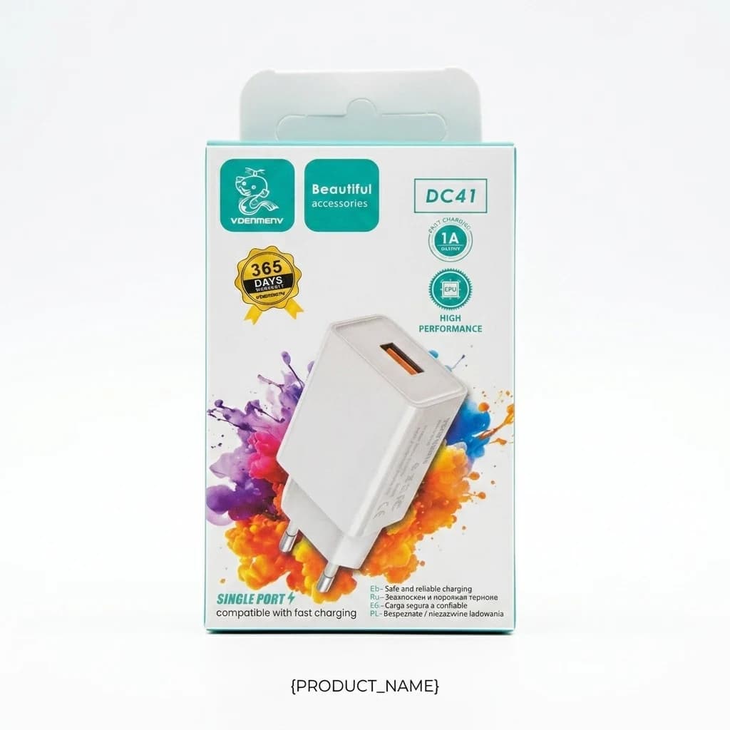 آداپتور شارژر VDENMENV مدل DC41 – خروجی ۱ آمپر، کیفیت عالی