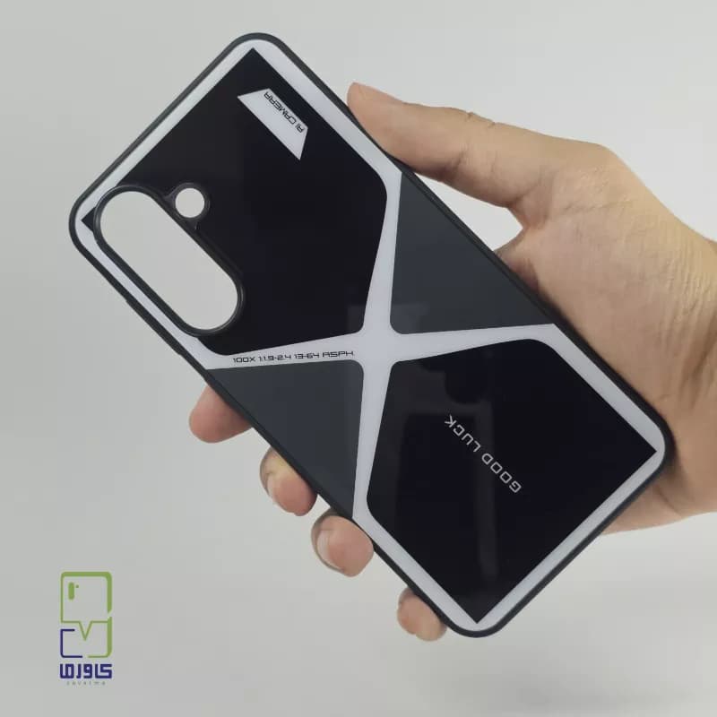 قاب گوش A36 طرح good luck خاکستری |Samsung a36