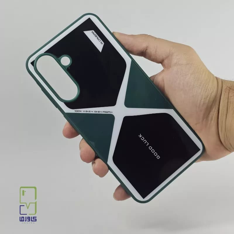 قاب گوش A36 طرح good luck یشمی |Samsung a36