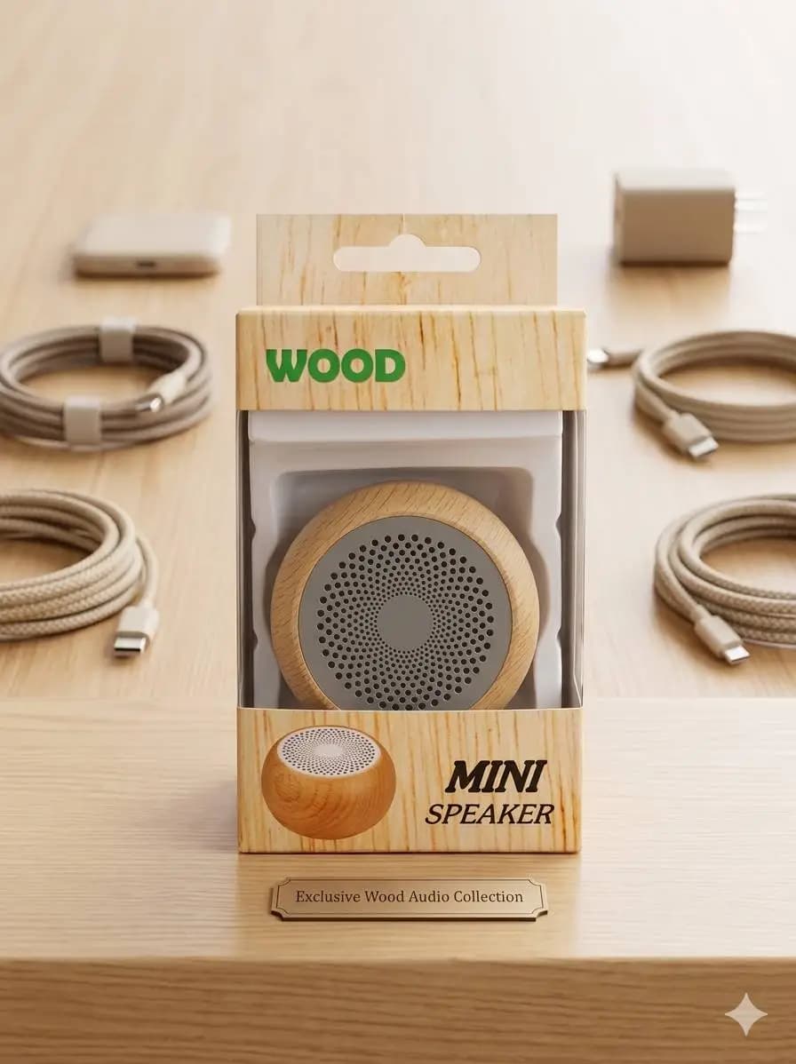 اسپیکر پرتابل جی بی ال مدل Wood Mini – چوبی