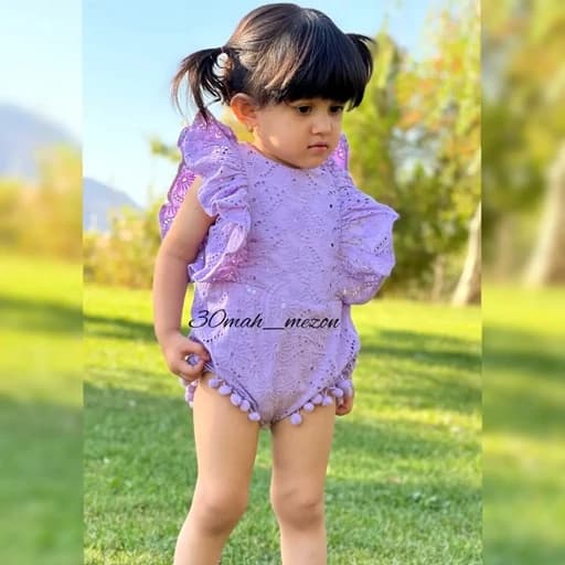 کالکشن بهاره.عید.لباس بچه گانه.بادی خامه دوزی. لباس کودک،لباس دخترانه.سی ماه — تصویر ۲
