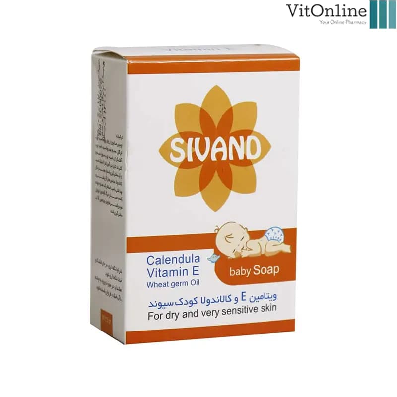 صابون بچه سیوند حاوی ویتامین E و کالاندولا ۹۰ گرم