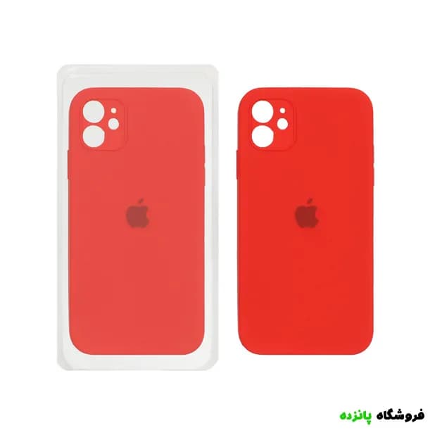 قاب سیلیکونی پاک کنی اورجینال iPhone 11 – قرمز