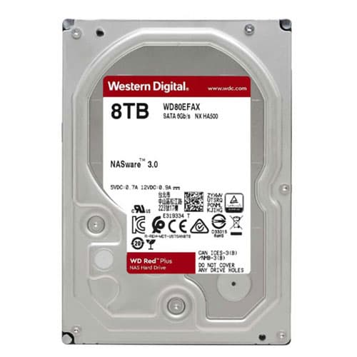 Western Digital WD Red Plus NAS 8TB WD80EFBX SATA 3 HDD — تصویر ۳