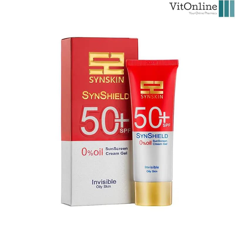 ژل-کرم ضد آفتاب بی رنگ SPF 50 فاقد چربی پوست چرب ساین شیلد ساین اسکین