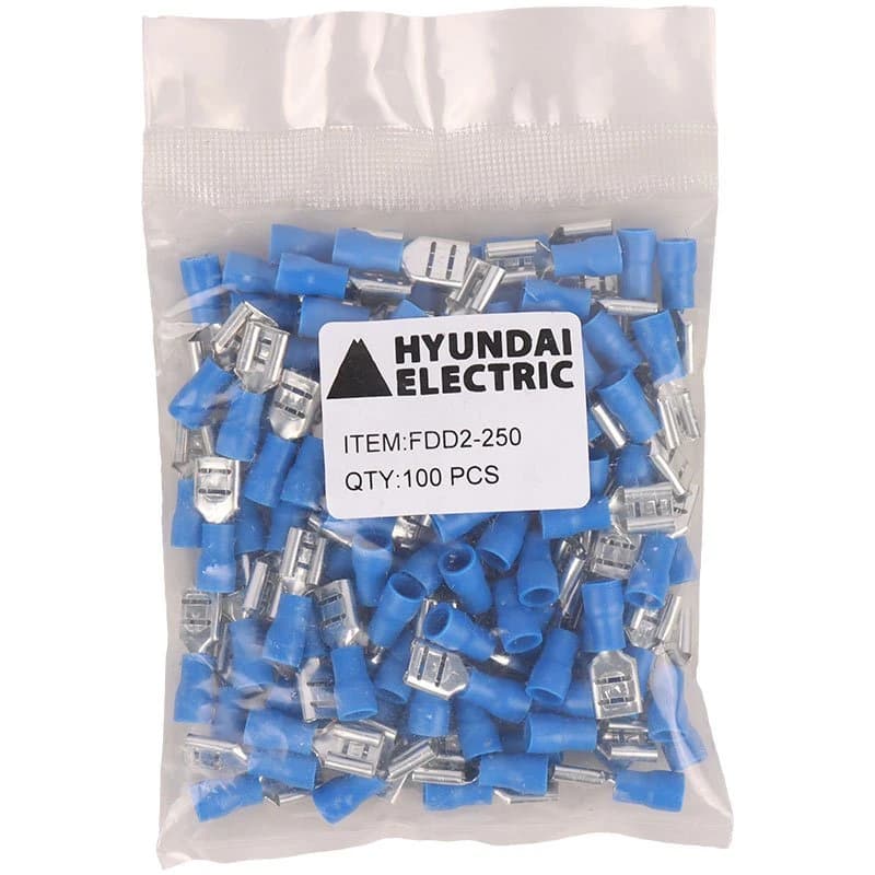 سوکت سرسیم کولری Hyundai Electric FDD2-250 بسته 100 عددی — تصویر ۳