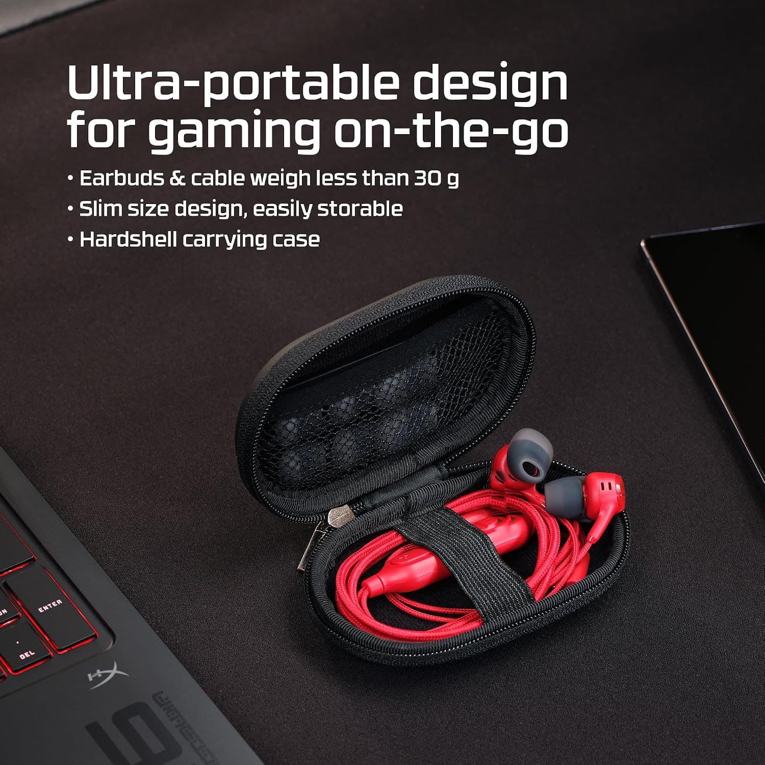 هندزفری HyperX Cloud Earbuds III S Wired Red USB-C — تصویر ۷