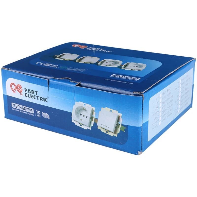 کلید تک پل توکار پارت الکتریک PE4011 بدون قاب — تصویر ۳