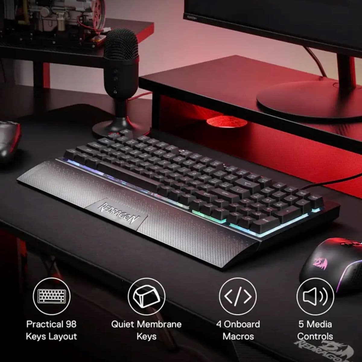 کیبورد Redragon SHIVA K515 RGB Wired — تصویر ۴