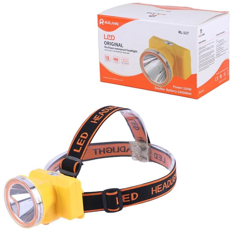 چراغ قوه پیشانی هدلایت شارژی رویلانگ RL-117 پک ضعیف