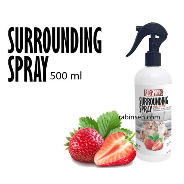 اسپری ازبین برنده بو و ضدعفونی محیط رد اسپرینگ رایحه توت فرنگی 500ml