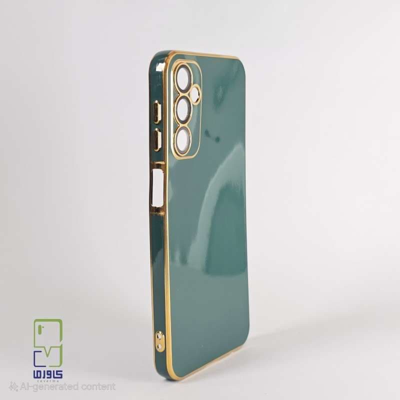 قاب گوشی a24 دور طلایی مای کیس سبز| Samsung A24 — تصویر ۳
