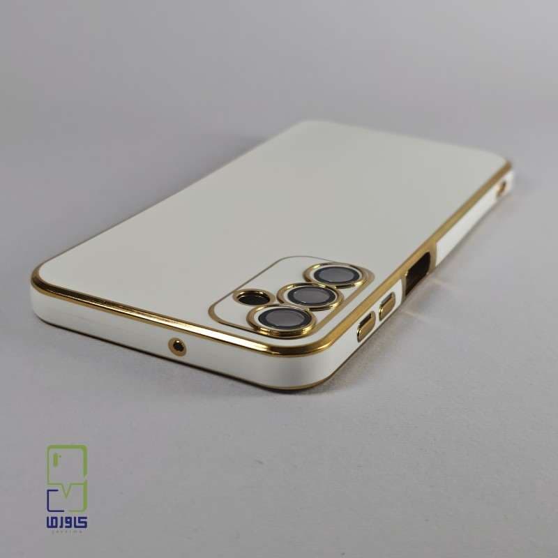 قاب گوشی a24 دور طلایی مای کیس سفید| Samsung A24 — تصویر ۴