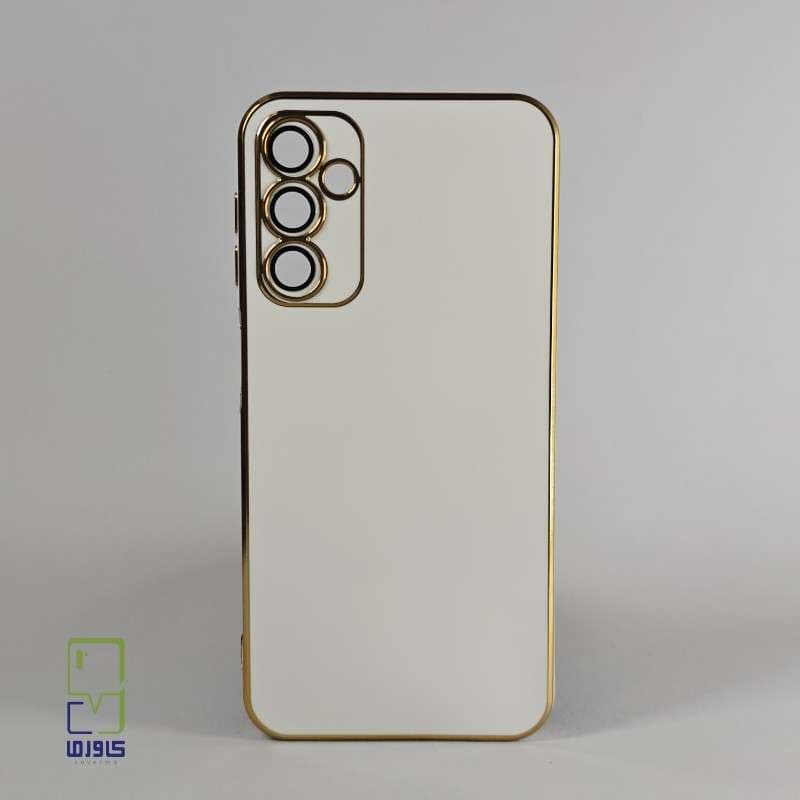 قاب گوشی a54 دور طلایی مای کیس| سفید Samsung A54 — تصویر ۲