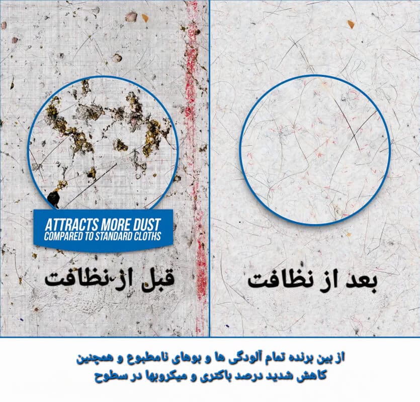 دستمال مرطوب مخصوص تی زمین شوی TH2 — تصویر ۷