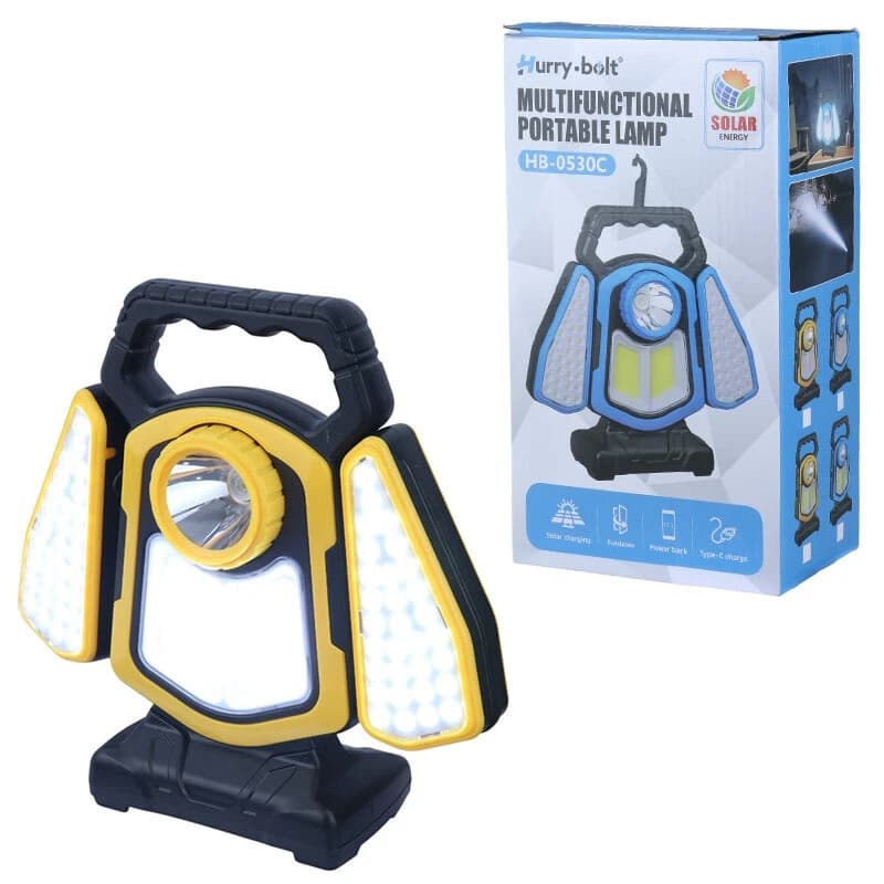 چراغ قوه شارژی خورشیدی Hurry Bolt HB-0530C پک ضعیف — تصویر ۲