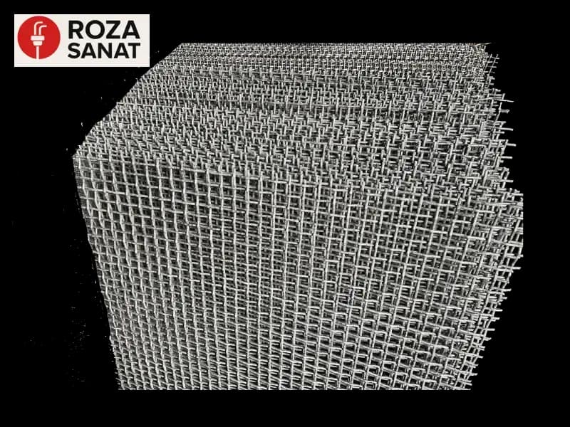 مش فولادی چشمه 25 mm ابعاد 2070*3000 متر قطر 8 میل — تصویر ۲
