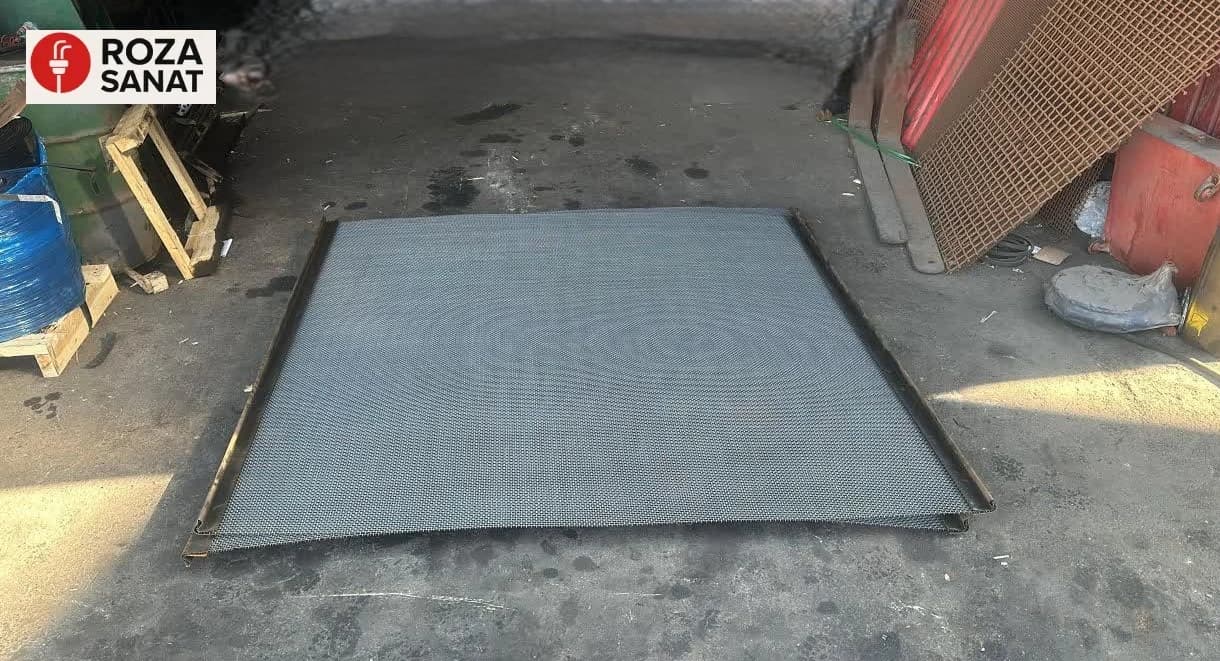 مش فولادی چشمه 8*8 mm ابعاد 176*200 متر قطر 3.6 میل — تصویر ۸
