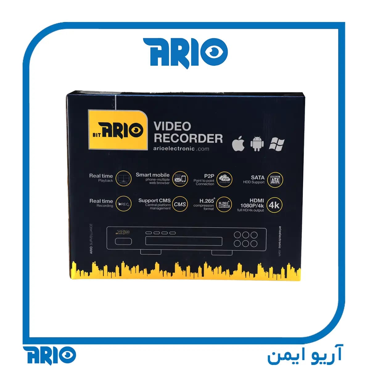 دی وی آر 16 کانال آریو AR-82164k-4C — تصویر ۴