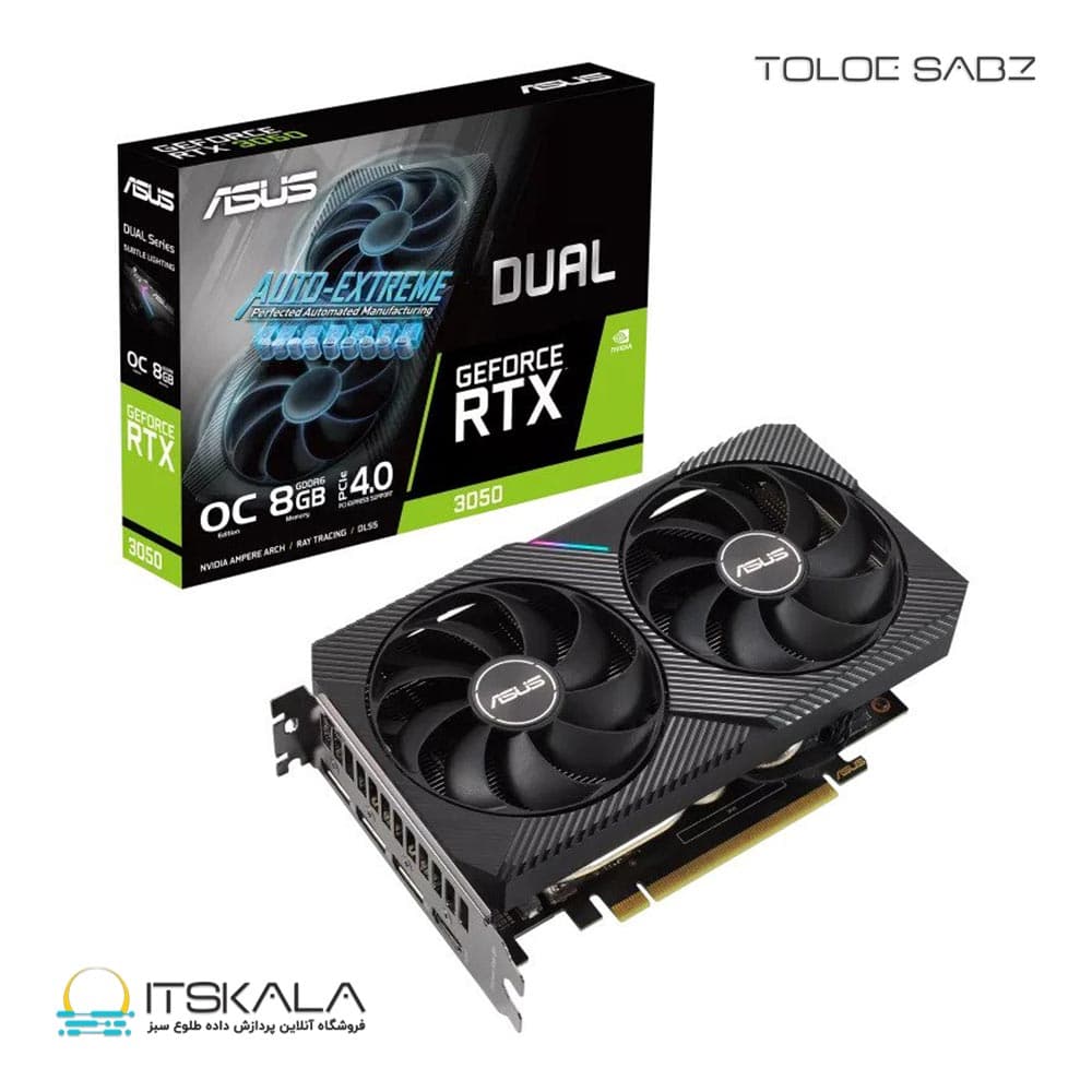 کارت گرافیک ایسوس Asus Dual Geforce RTX 3050 OC 6GB — تصویر ۴