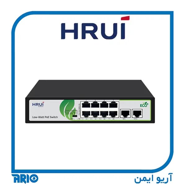 سوییچ شبکه 8 پورت HRUI HR902-AF-82GN — تصویر ۲