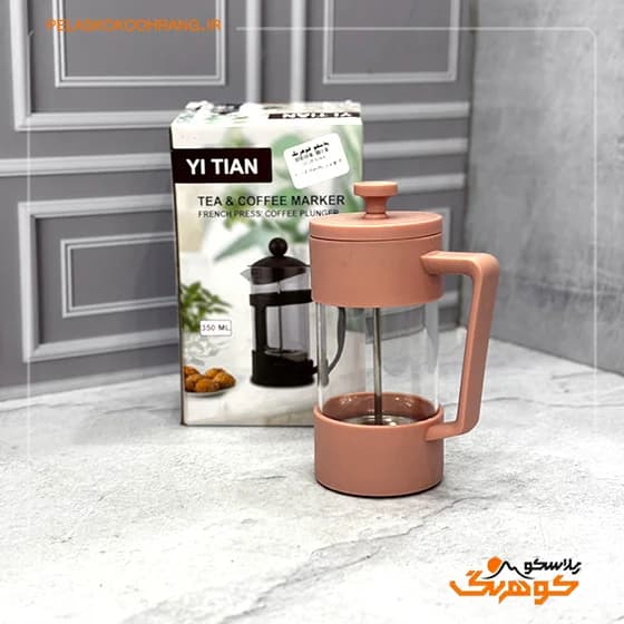 فرنچ پرس پلاستیک گرد 350 میلی لیتر