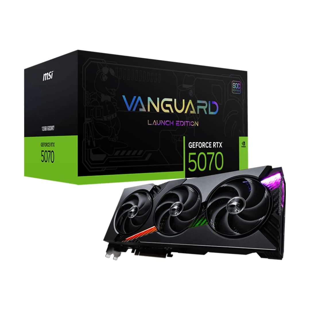 کارت گرافیک ام اس آی MSI Geforce RTX 5070 Vanguard SOC Launch Edition 12GB
