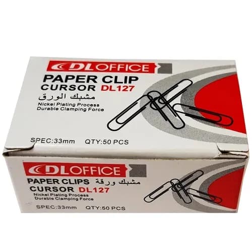 گیره کاغذ مدل DLOFFICE بسته 50 عددی — تصویر ۲