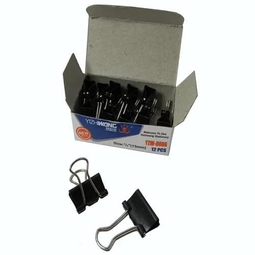 گیره دوبل ایژی وانگ مدل YWZ-0006 سایز 15 میلی متر بسته 12 عددی — تصویر ۲