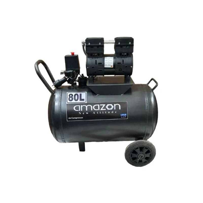 کمپرسور باد 80 لیتری سایلنت آمازون مدل AC-80 — تصویر ۳