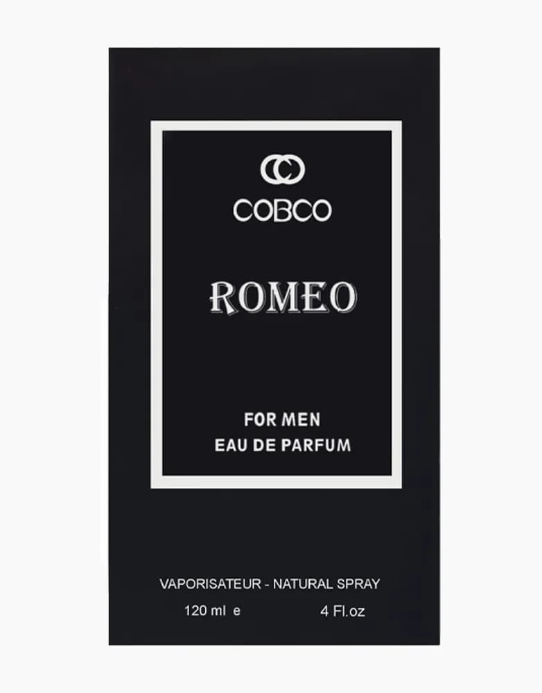 ادکلن مردانه کوبکو COBCO رایحه رومئو مونت بلک ROMEO | حجم 120 میل