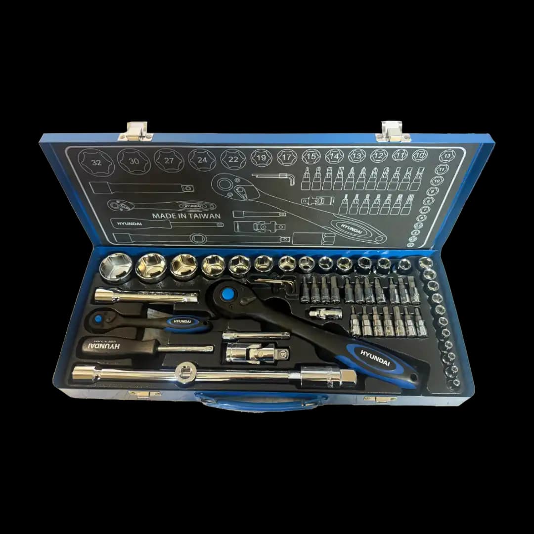جعبه بکس هیوندای 56 پارچه ترکیبی مدل HT-9156 — تصویر ۲