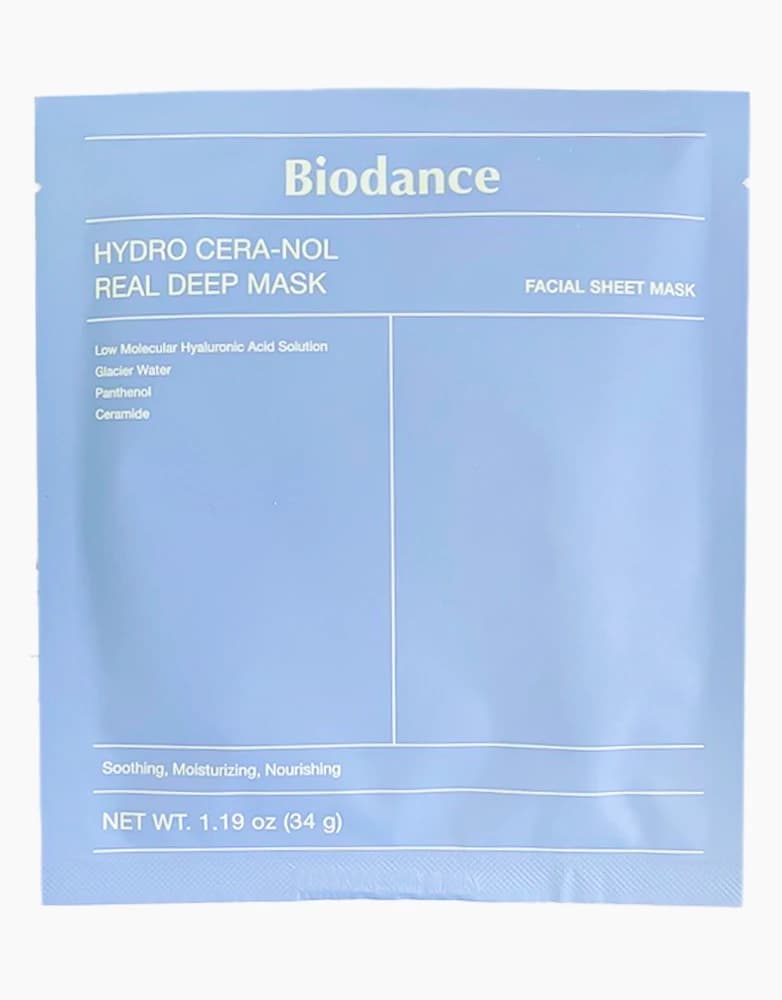 ماسک ورقه ای بایودنس مدل هیدرا سرانول hydro cera nol