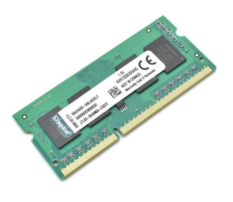 رم لپ تاپ کینگستون(استوک)CL9 RAM KINGSTON CL9 DDR3 4GB 1333MHz