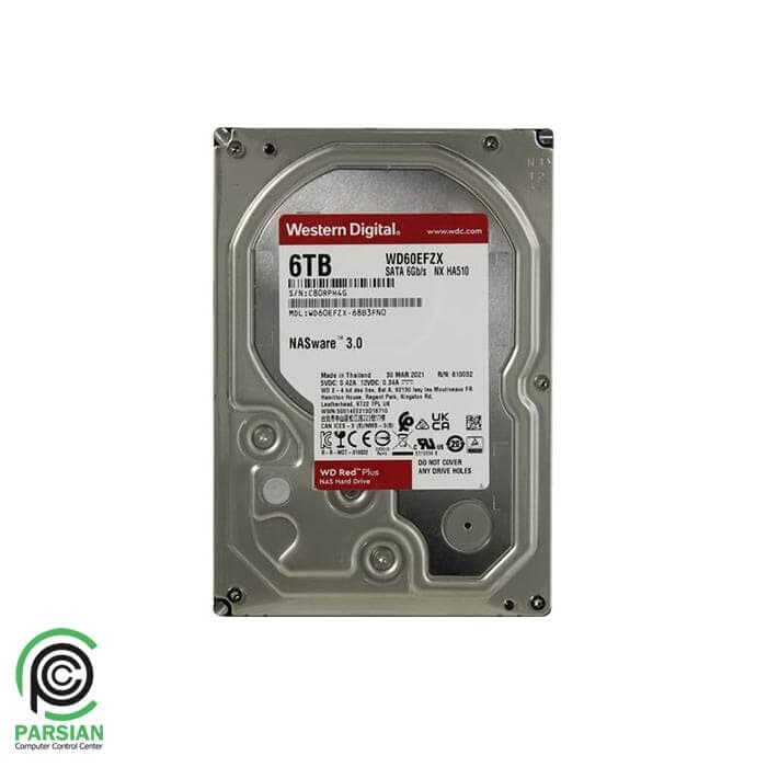 هارد دیسک اینترنال استوک وسترن دیجیتال Western Digital HDD WD60EFAX Red 6TB