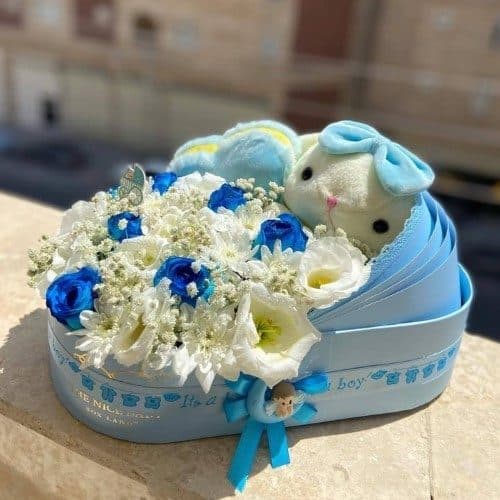 گل نوزاد با جعبه هدیه را از کجا انجام بدهم؟