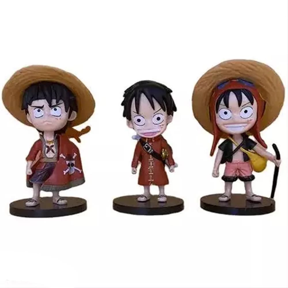 فیگور لوفی Luffy طرح وان پیس One Piece کد 2133 مجموعه 3 عددی