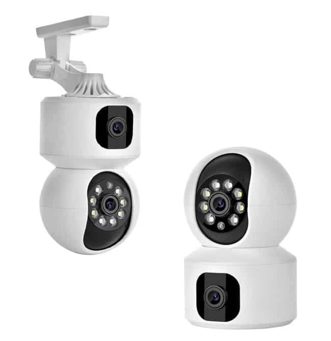 دوربین سیمکارتی بیبی کم دو لنز v380 — تصویر ۲