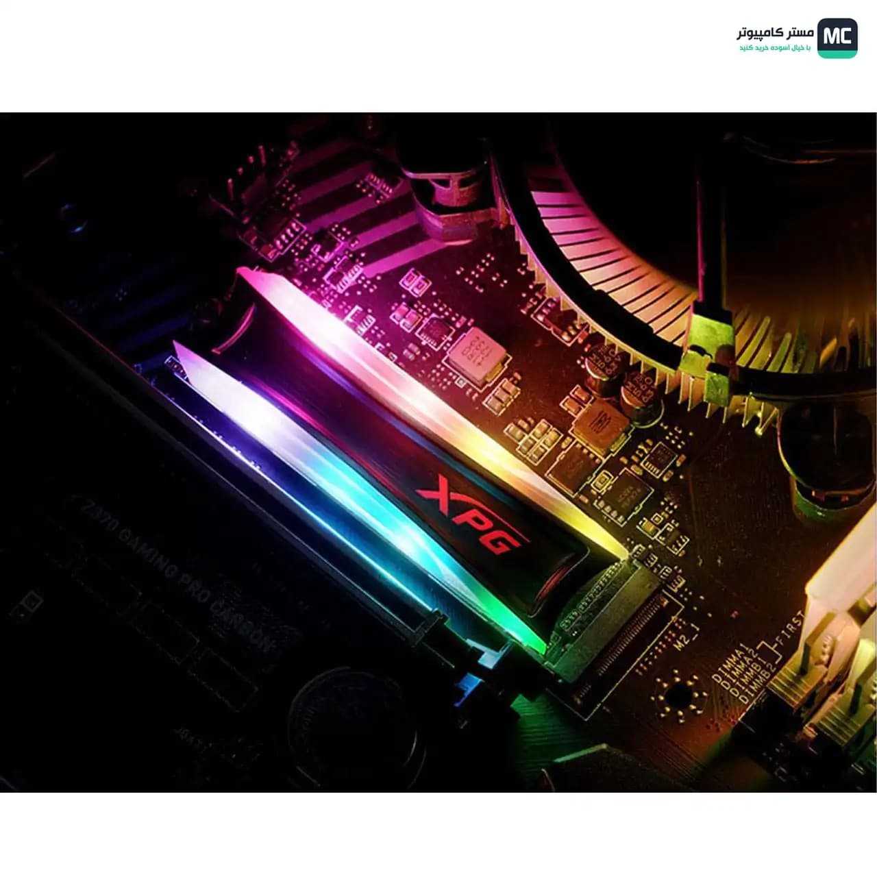 اس اس دی ای دیتا XPG SPECTRIX S40G 256GB RGB M.2 2280 NVMe — تصویر ۳