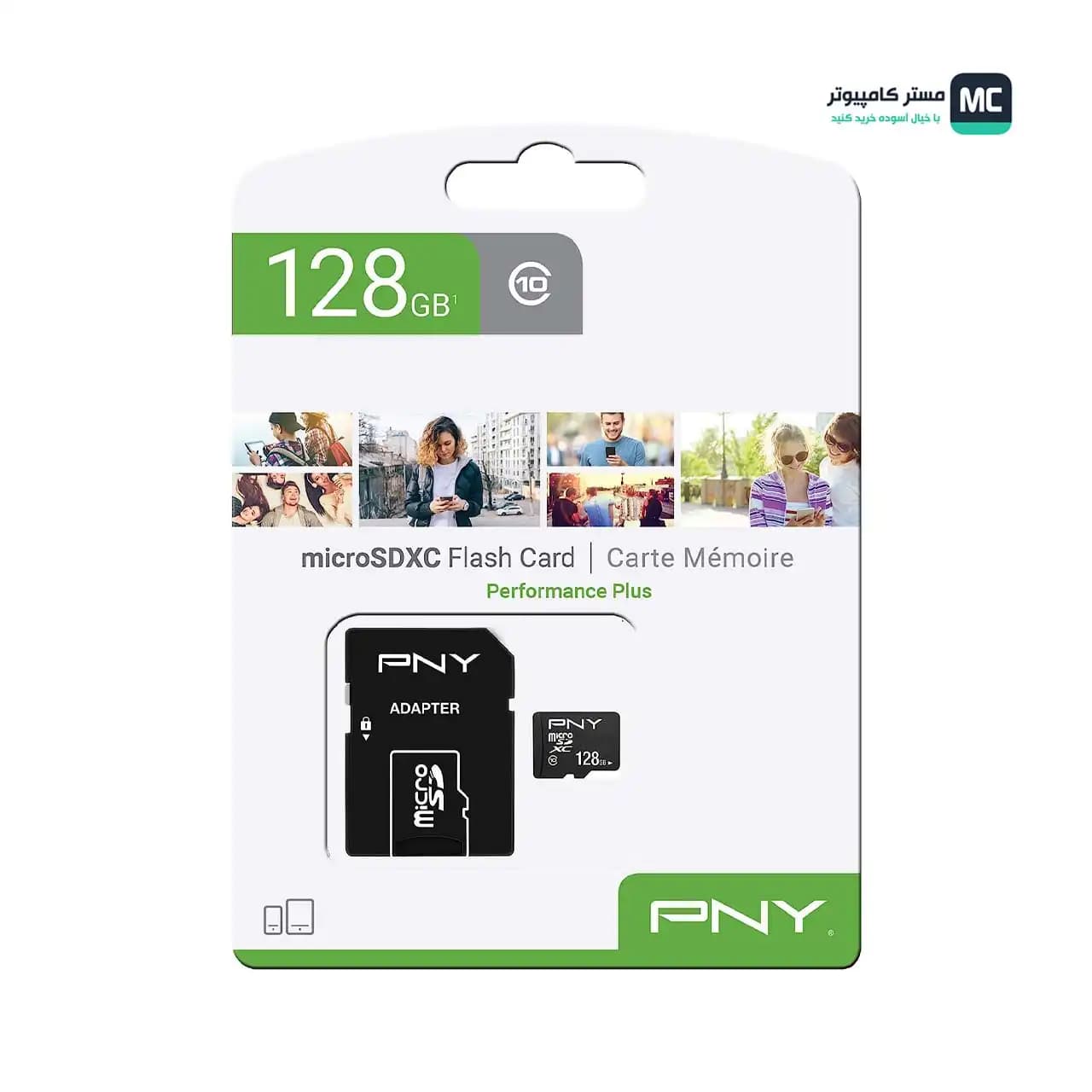 کارت حافظه میکرو اس دی پی ان وای PERFORMANCE PLUS 128GB — تصویر ۲
